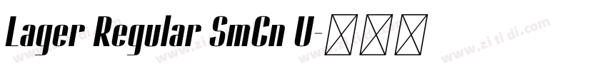 Lager Regular SmCn U字体转换